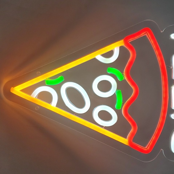 Pizza Neon Signs LED Neon Light Sign Light Up Neon Wall Signs for Pizzeria Busin - Picture 10 of 11